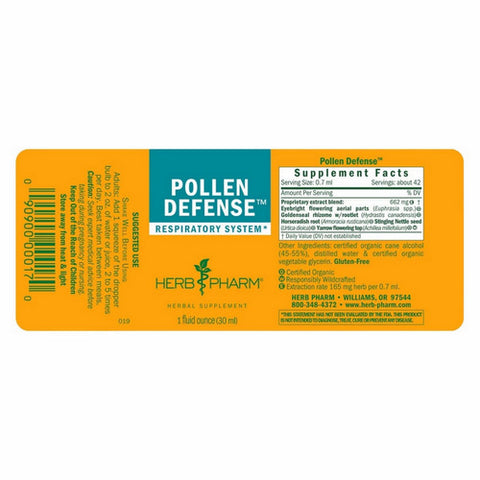 Herb Pharm, Pollen Defense, 1 Oz