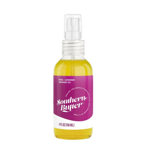Southern Butter, Massage Oil Rose Lavender, 14.4 Oz
