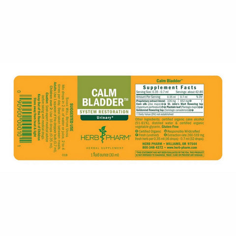 Herb Pharm, Calm Bladder Compound, 1 Oz