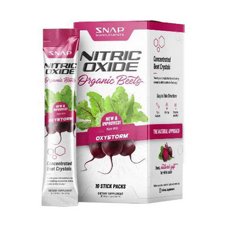 Snap Supplements, Nitric Oxide Beet Sticks Mixed Berry, 10 Count
