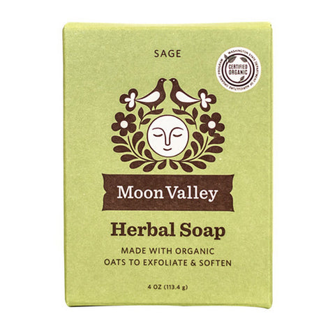 Moon Valley Organics, Herbal Soap Sage, 4 Oz