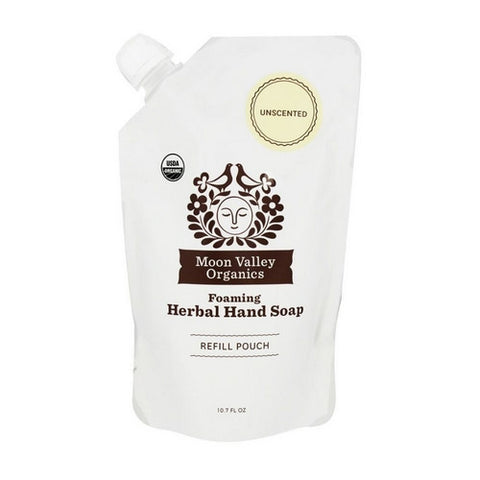 Moon Valley Organics, Foaming Herbal Hand Soap Concentrate Unscented, 10.7 Oz