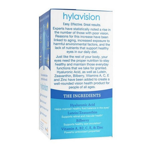 Hyalogic, Hyaluronic Acid Hylavision For Eye Health, 120 VegCaps