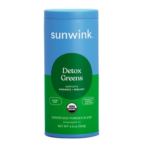 Sunwink, Detox Greens Superfood Powder Mix, 4.2 Oz