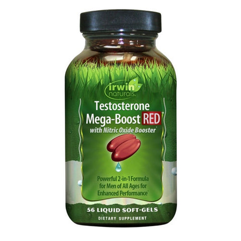 Irwin Naturals, Testosterone Mega-Boost Red, 56 Softgels