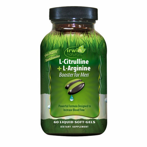 Irwin Naturals, L-Citrulline + L-Arginine, 180 Softgels
