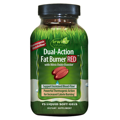 Irwin Naturals, Dual-Action Fat Burner Red, 75 Softgels