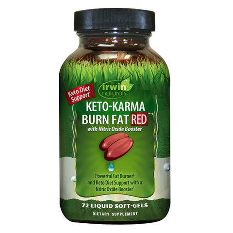 Irwin Naturals, Keto-Karma Burn Fat RED, 72 Softgels