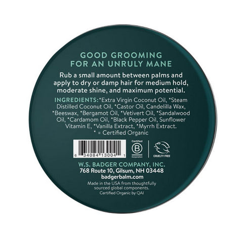 Badger Balm, Hair Pomade, 56 Grams