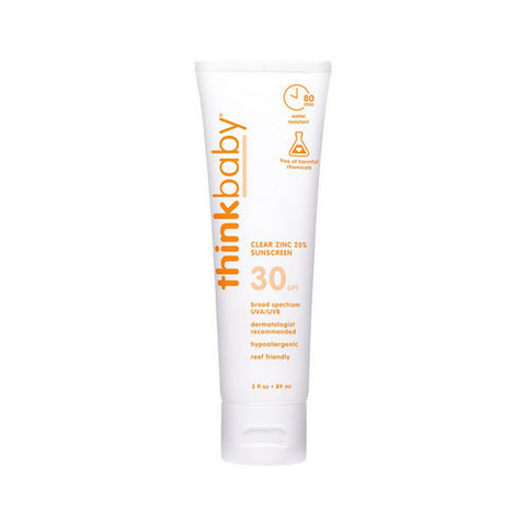 THINKsport THINKbaby, Baby Clear Zinc Sunscreen SPF 30, 89 Ml