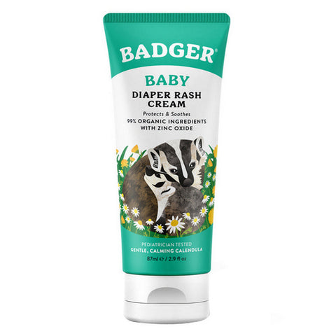 Badger Balm, Baby Zinc Oxide Diaper Cream, 2.9 Oz