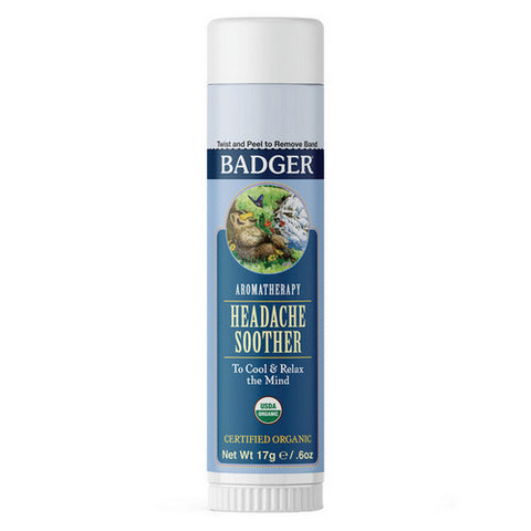 Badger Balm, Headache Soother Stick, .6 Oz