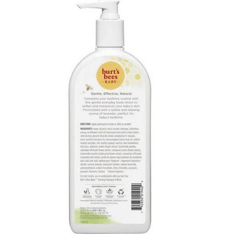 Burts Bees, Baby Bee Calming Nourishing Lotion with Pump, 12 Oz
