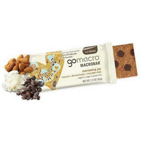 Gomacro, MacroBar Coconut Almond Butter Chocolate Chip, 12 Count