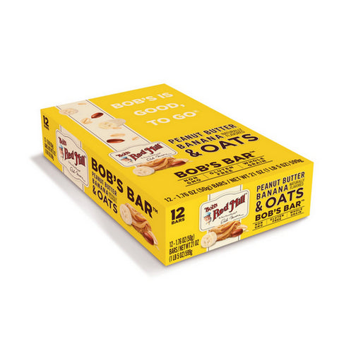 Bobs Red Mill, Peanut Butter Banana And Oats Better Bar, 12 Bars