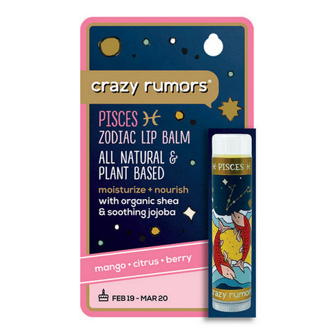 Crazy Rumors, Pisces Water Blend Lip Balm, 0.15 Oz