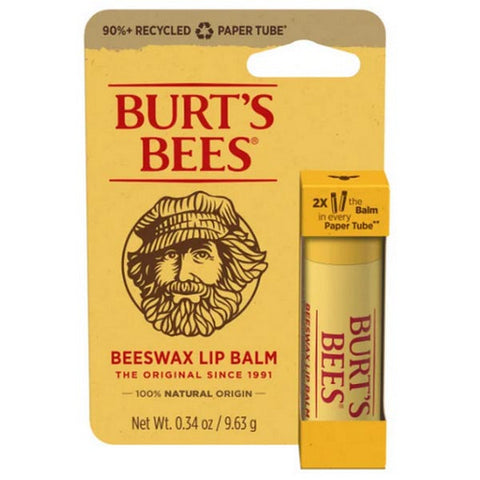 Burts Bees, Beeswax Lip Balm Paper Tube, 0.34 Oz