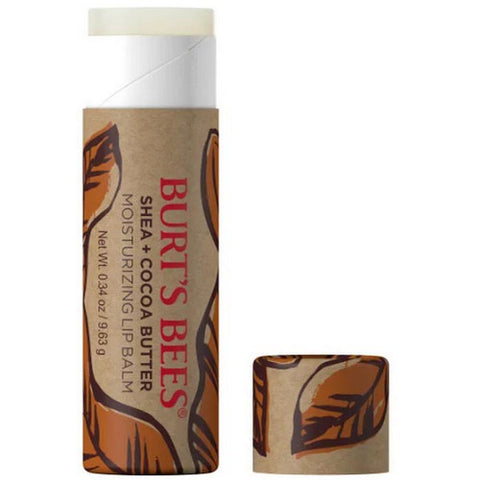 Burts Bees, Shea Cocoa Butter Paper Tube Lip Balm, 0.34 Oz