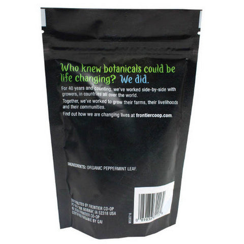 Frontier Coop, Organic Peppermint Leaf, 2.05 Oz