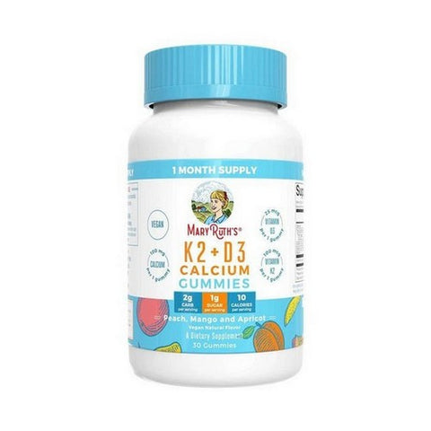 MaryRuth's, K2 plus D3 Calcium Gummies, 30 Count