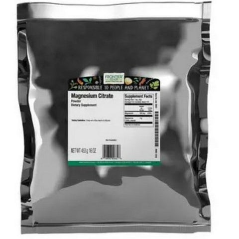 Frontier Coop, Magnesium Citrate Powder, 1 Lb