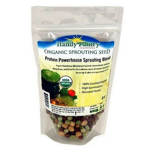 Handy Pantry, Protein Powerhouse Blend Organic Sprouting Seeds, 8 Oz