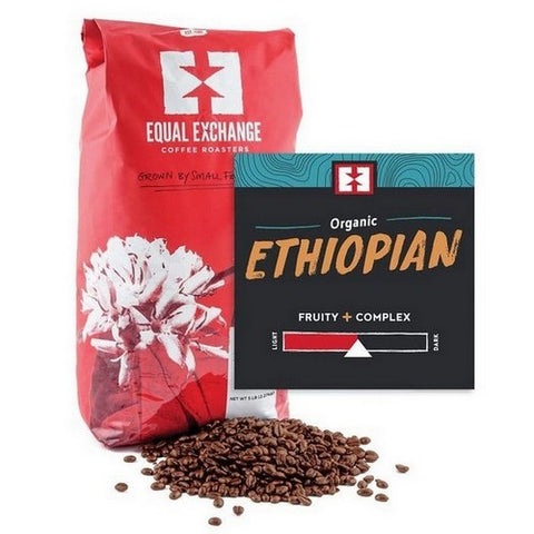 Equal Exchange, Organic Ethiopian Whole Bean Coffee, 5 Lb