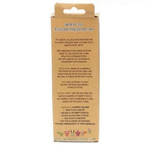 Jack N' Jill, Kids Silicone Finger Brush Stage 1 (6 Month-12 Month), 2 Count
