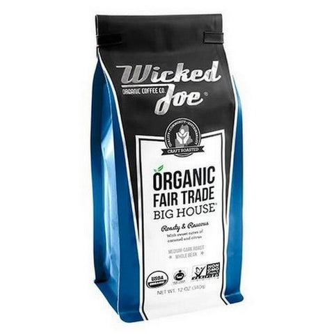 Wicked Joe Coffee, Big House Whole Bean Coffee, 12 Oz