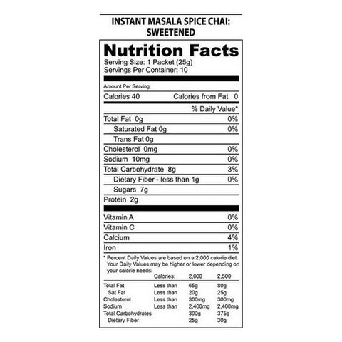 NatureÃ¢â‚¬â„¢s Guru, Masala Chai Sweetened, 10 Count