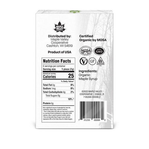 Maple Valley Cooperative, Maple Candy, 6 Count