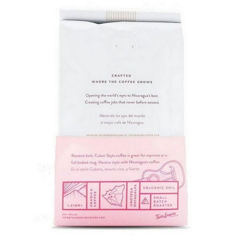 Twin Engine Coffee, Organic Cuban Style Whole Bean Coffee, 7 Oz