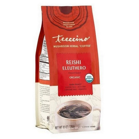 Teeccino, Reishi Eleuthero Herbal Coffee, 10 Oz