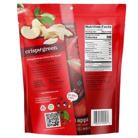 Crispy Green, All Apple Freeze Dried Fruit, 4 Count