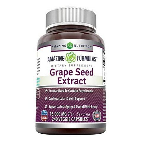 Amazing Nutrition, Amazing Formulas Grapeseed Extract, 16000 Mg, 240 VegCaps