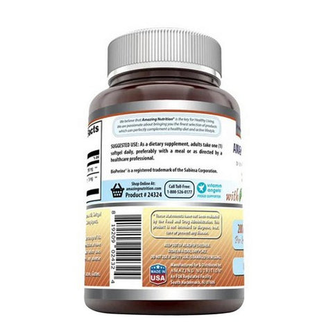Amazing Nutrition, Amazing Formulas CoQ10 with Bioperine, 200 mg, 60 Softgels