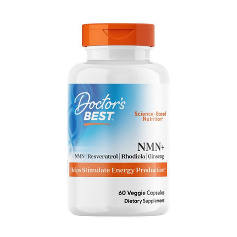 Doctors Best, NMN+, 200 Mg, 60 Veggie Capsules