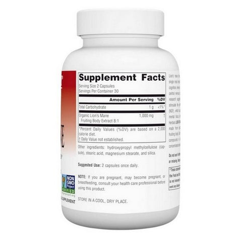 Planetary Herbals, Lion's Mane, 500 mg, 60 VegCaps