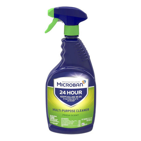 Microban, 24 Hour Multi Purpose Cleaner And Disinfectant Spray, 32 Oz