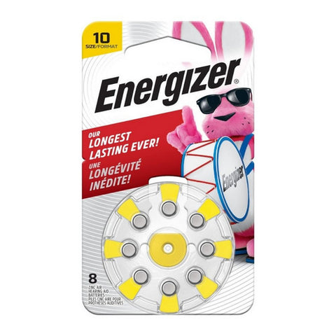 Energizer, Hearing Aid Batteries Size 10, 8 Each