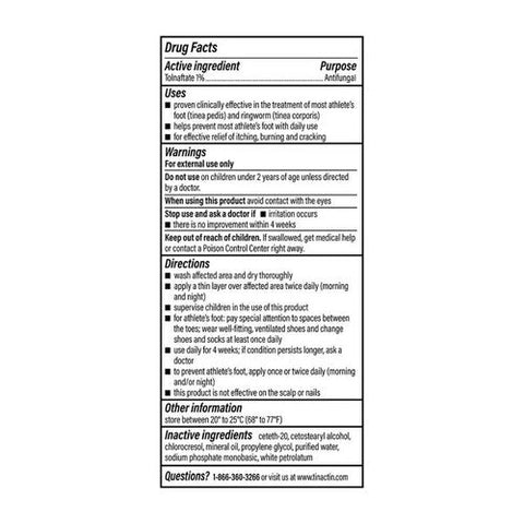 Tinactin, Tolnaftate Antifungal Cream, 1 Oz Tinactin