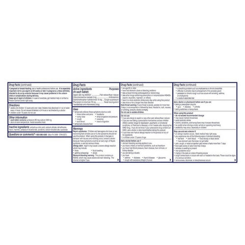 Alka-Seltzer, Severe Cold Night Power Fast Fizz Lemon, 24 Tabs