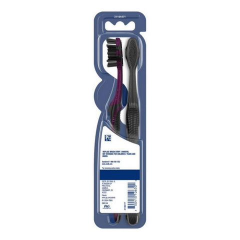 Oral-B, Charcoal Toothbrush Whitening Clean Medium, 2 Count