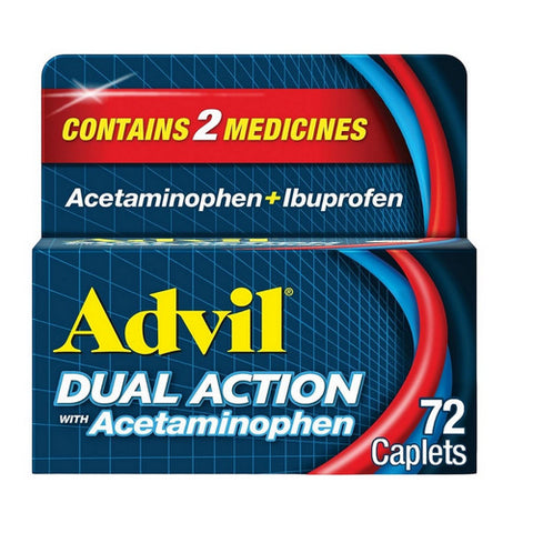 Dual Action With Acetaminophen 72 Caps by Advil