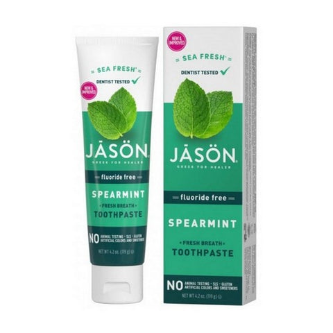 Sea Fresh Spearmint Toothpaste 4.2 Oz by Jason Natural Products