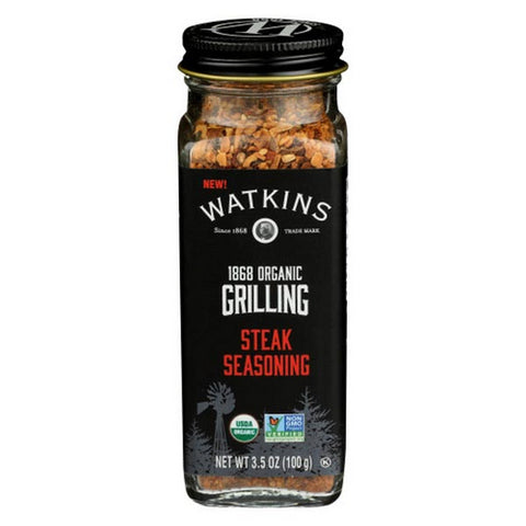 Watkins, Organic Grilling Steak Seasoning, 3.5 Oz (Case Of 3)