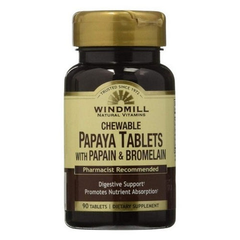 Windmill, Papaya & Pineapple Enzymes, 90 Count