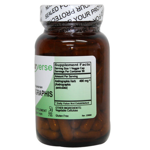 Naturverse, Andrographis Powder Capsules, 90 VegCaps