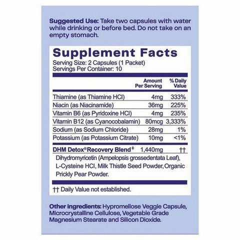 No Days Wasted, DHM Detox Recovery Blend, 10 Count