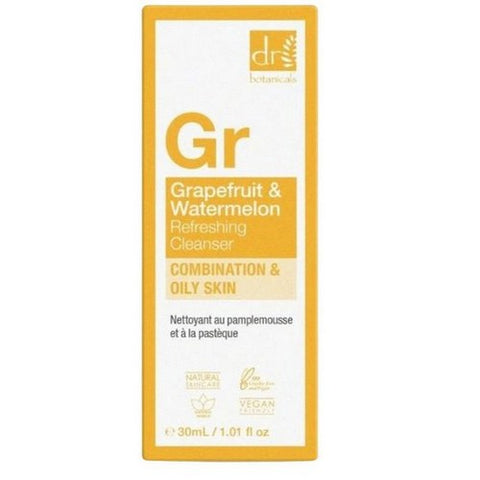 Dr Botanicals, Grapefruit and Watermelon Refreshing Cleanser, 1.01 Oz